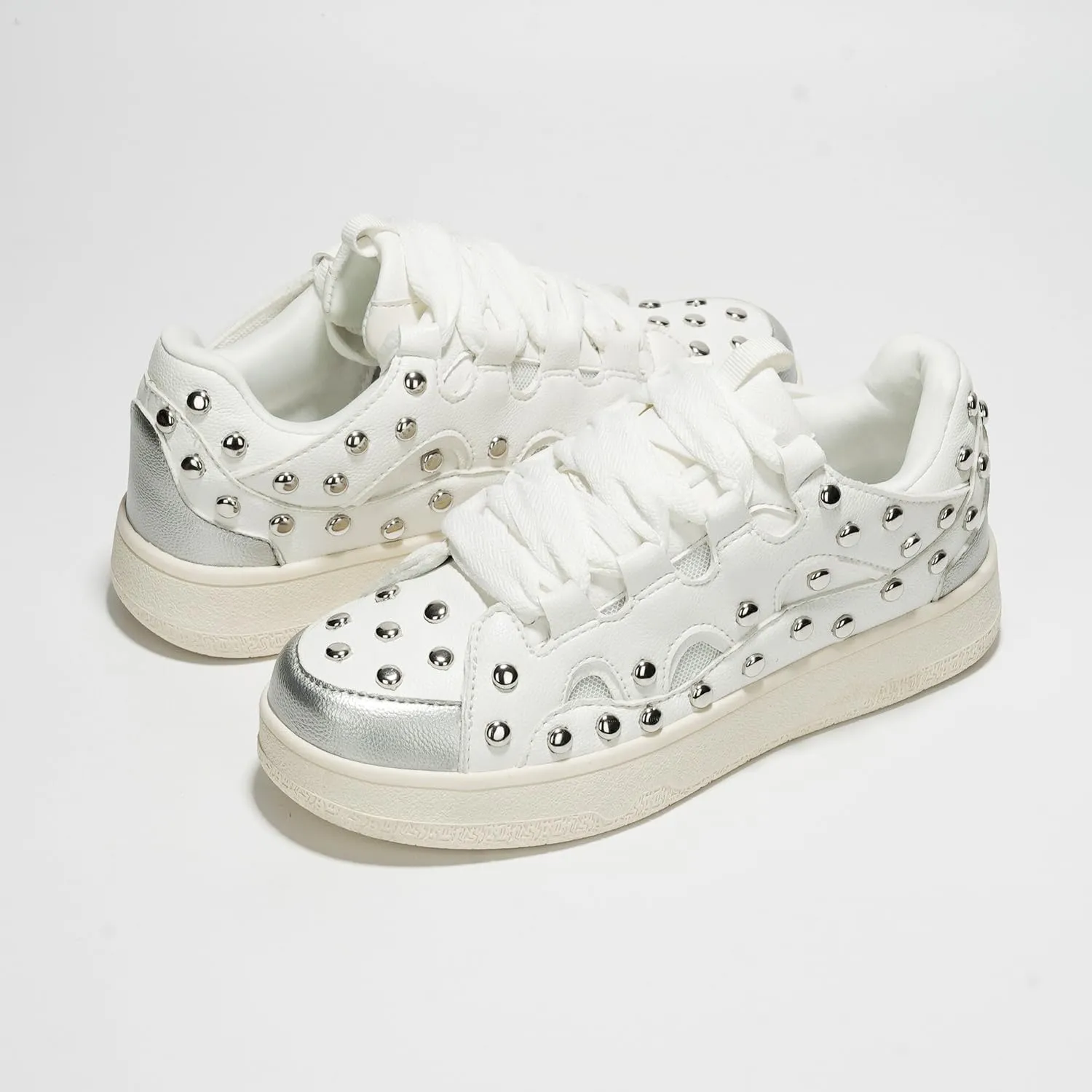 Cape Robbin Rani Studded Lace-up Sneaker (Rani)