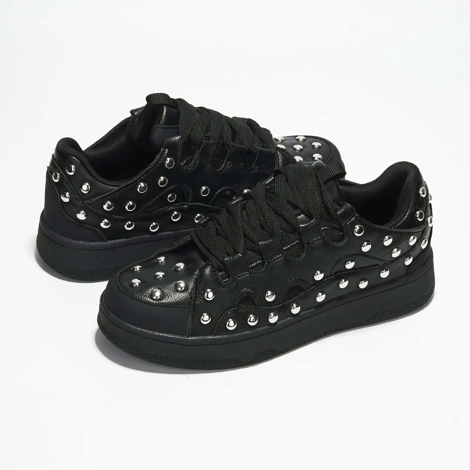 Cape Robbin Rani Studded Lace-up Sneaker (Rani)