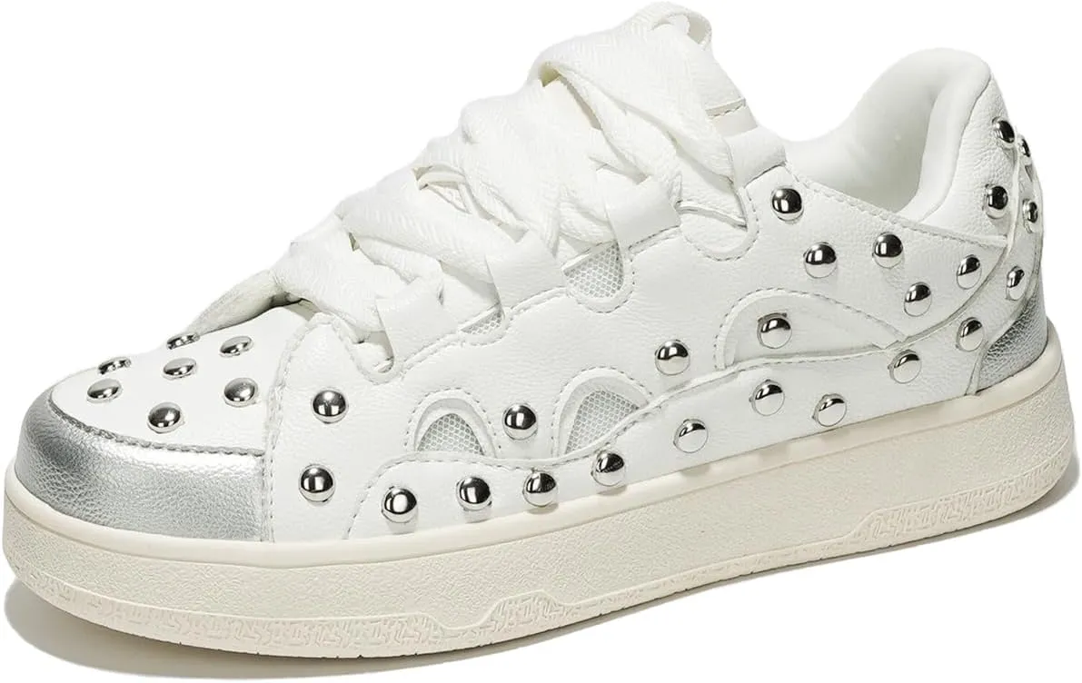 Cape Robbin Rani Studded Lace-up Sneaker (Rani)