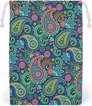 Cartoon Mushrooms Portable Large Capacity Canvas Drawstring Storage Bag