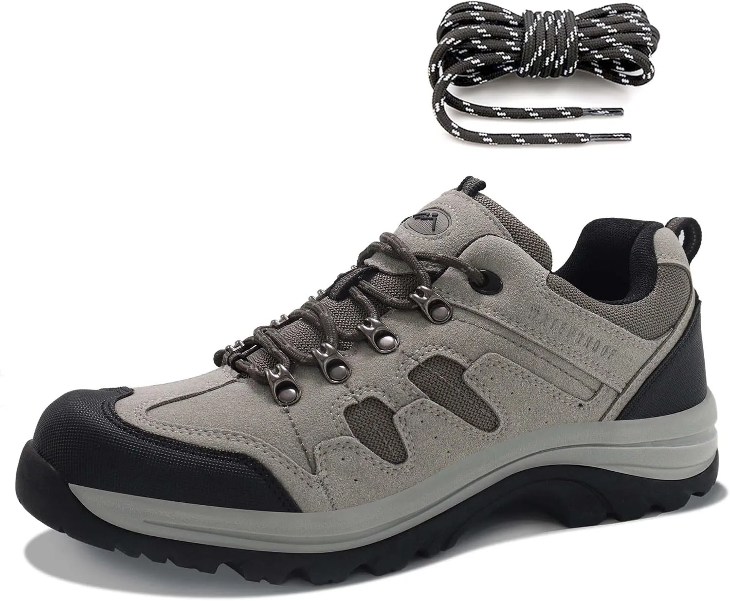 CC-Los Mens Waterproof Hiking Shoes Lightweight Breathable Walking Trekking Sneakers Size 7-13