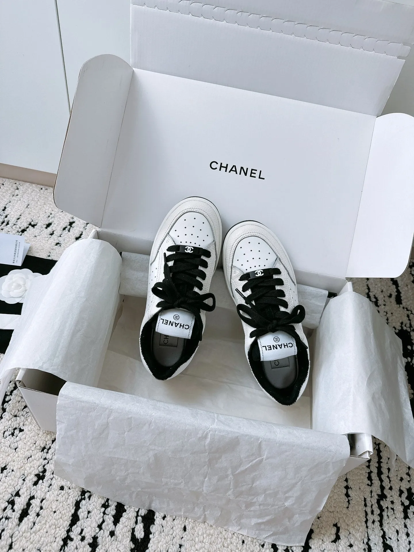 CC Sneaker In Black Cowhide 144509