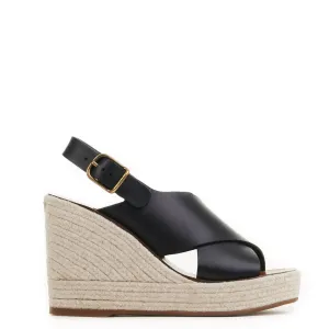Chloe Pary Espadrille Wedge, Black