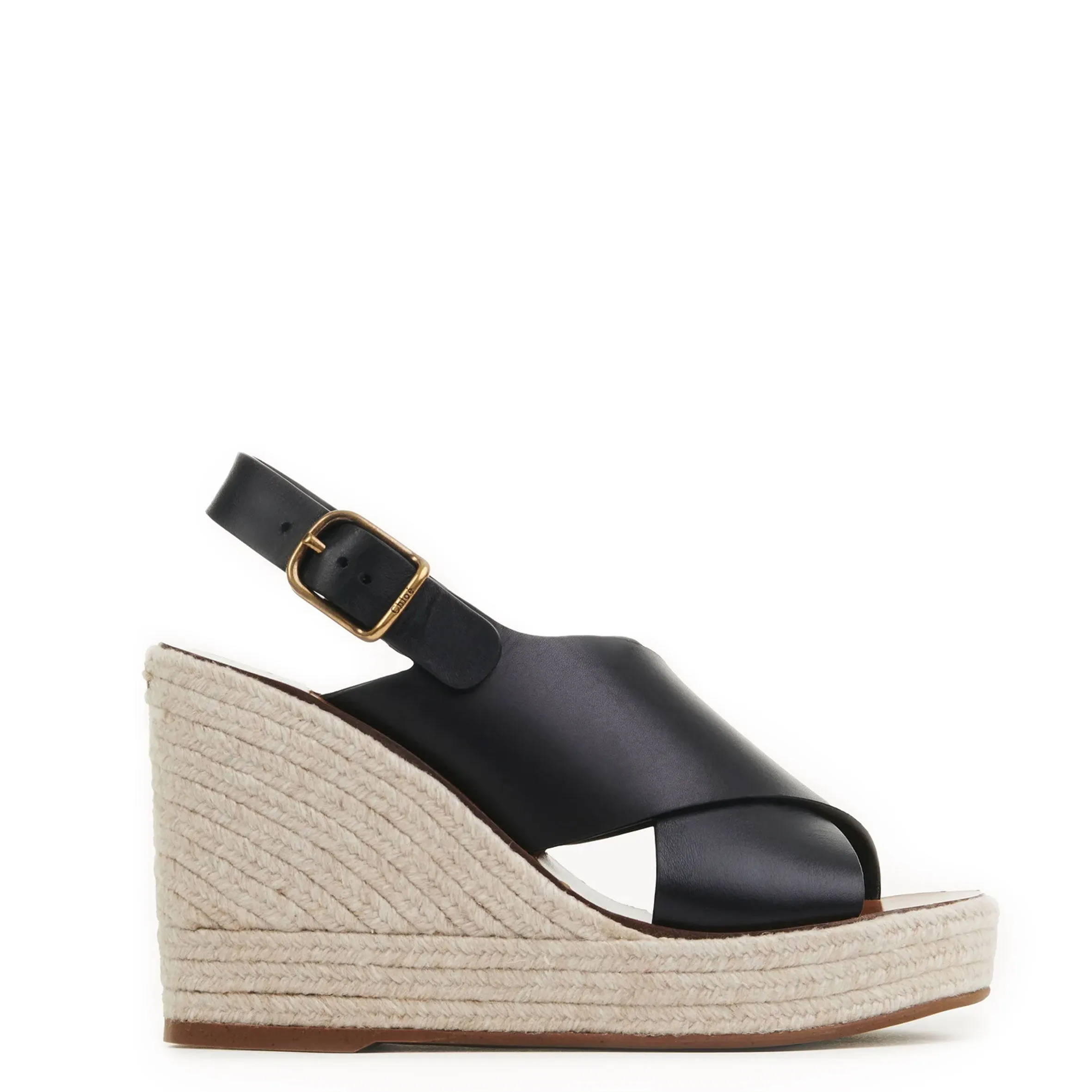 Chloe Pary Espadrille Wedge, Black