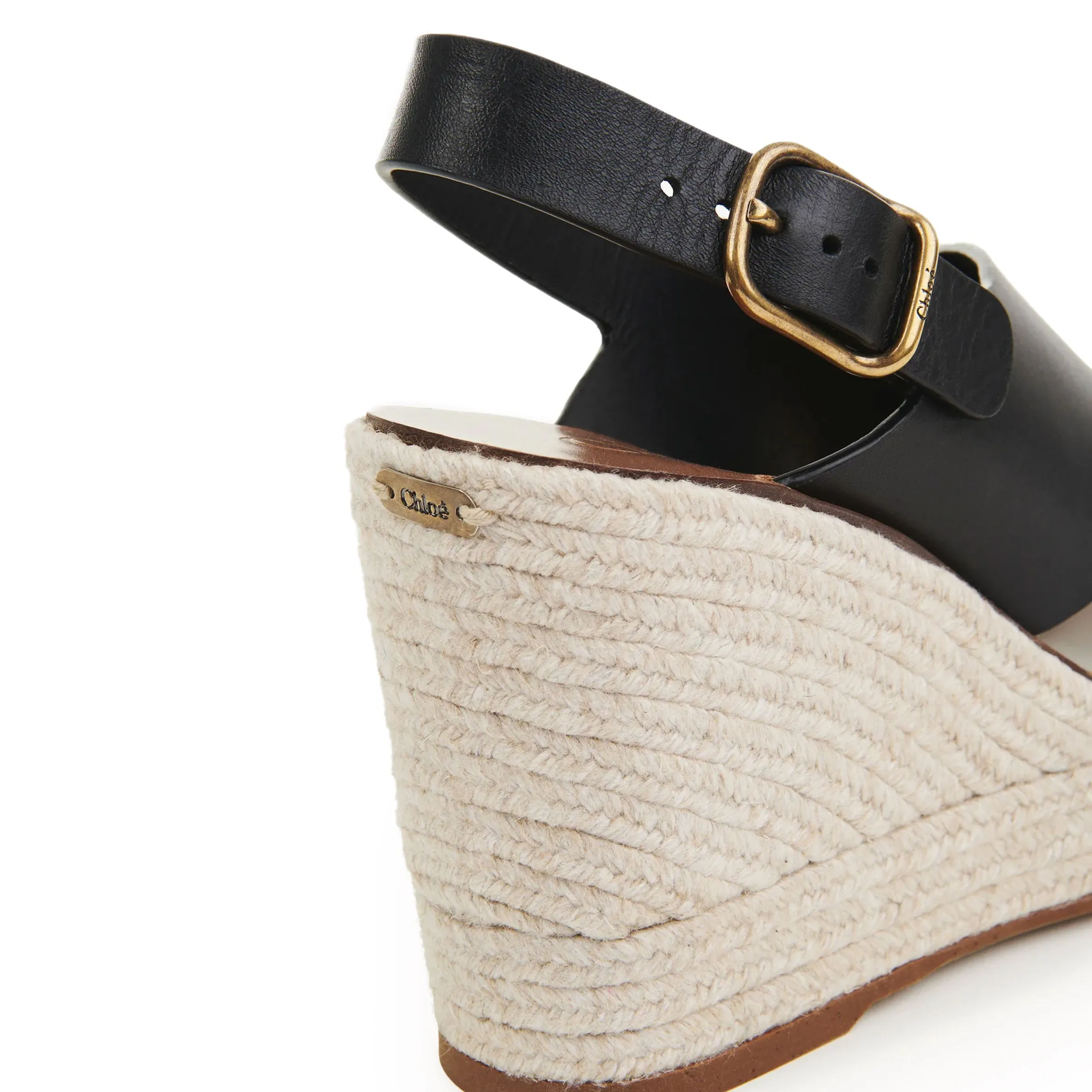 Chloe Pary Espadrille Wedge, Black