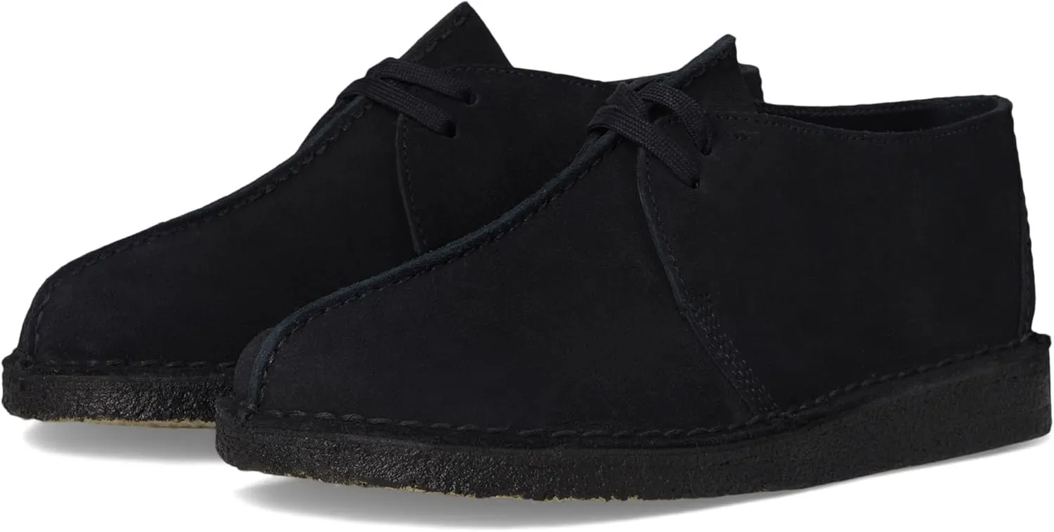 Clarks Men's Desert Trek Oxford, Black Suede, 8.5