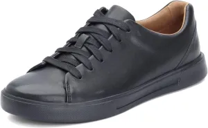 Clarks Men's Un Costa Lace Sneaker, Black/Black Leather, 10.5