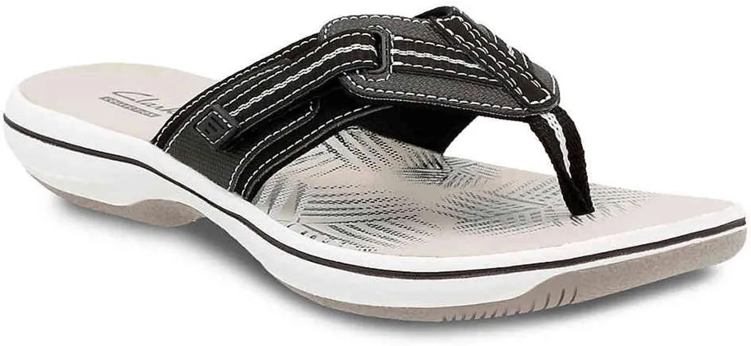 Clarks Unisex Brinkley JazzH Sneaker, Black Synt, 0 US Women