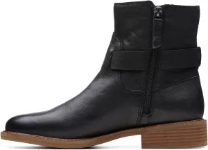 Clarks Unisex Cologne Strap Sneaker, Black Leat, 0 US Women