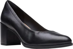 Clarks Unisex Freva55 Court Sneaker, Black Leat, 0 US Women