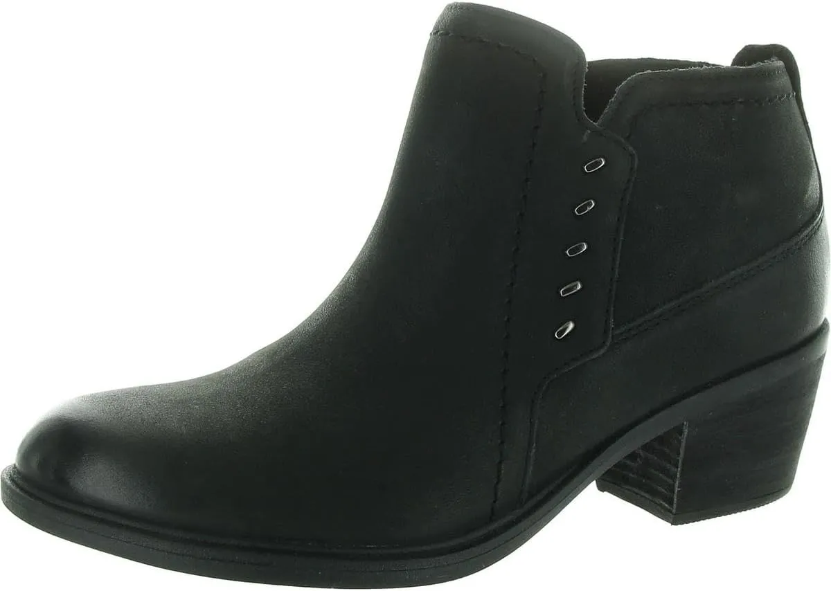 Clarks Unisex Neva Lo Sneaker, Black Leat, 0 US Women