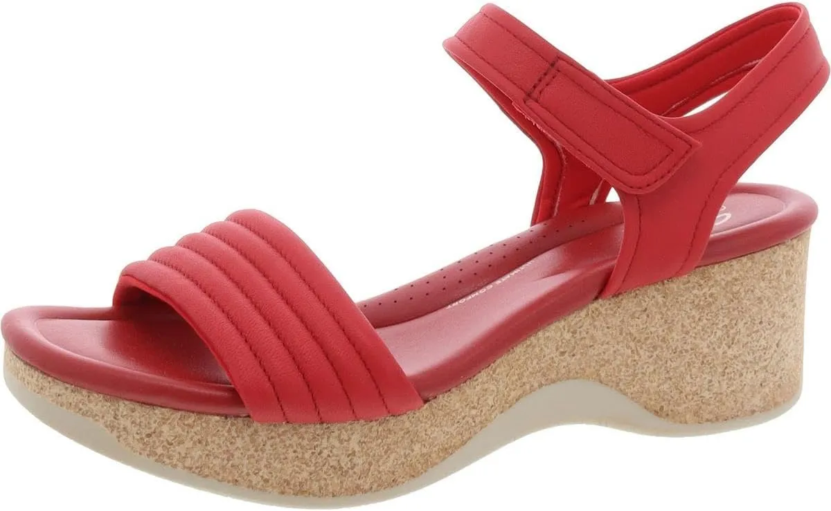 Clarks Womens Chelseah Gem Silhouette Wedge Ankle Strap