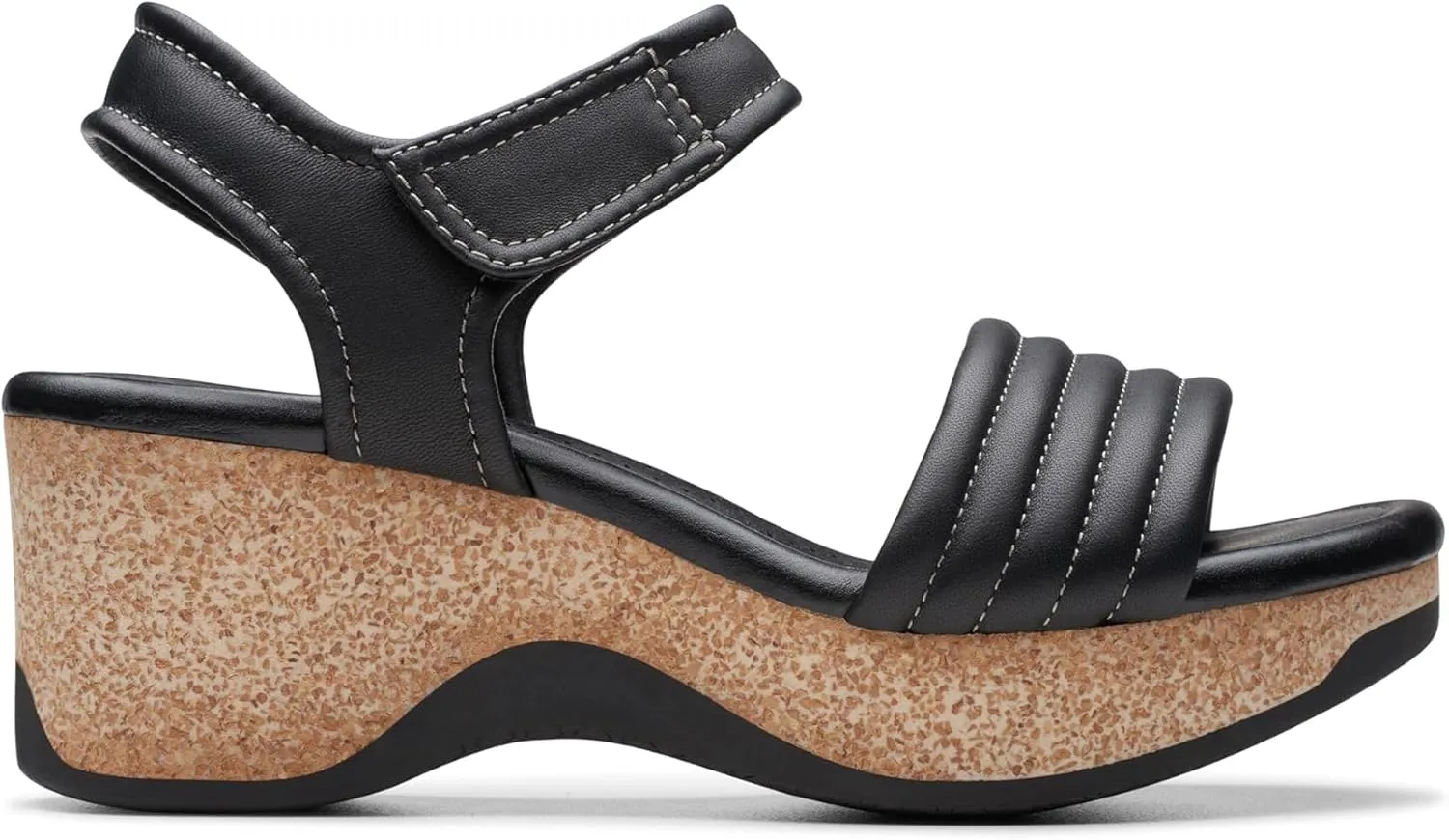 Clarks Womens Chelseah Gem Silhouette Wedge Ankle Strap