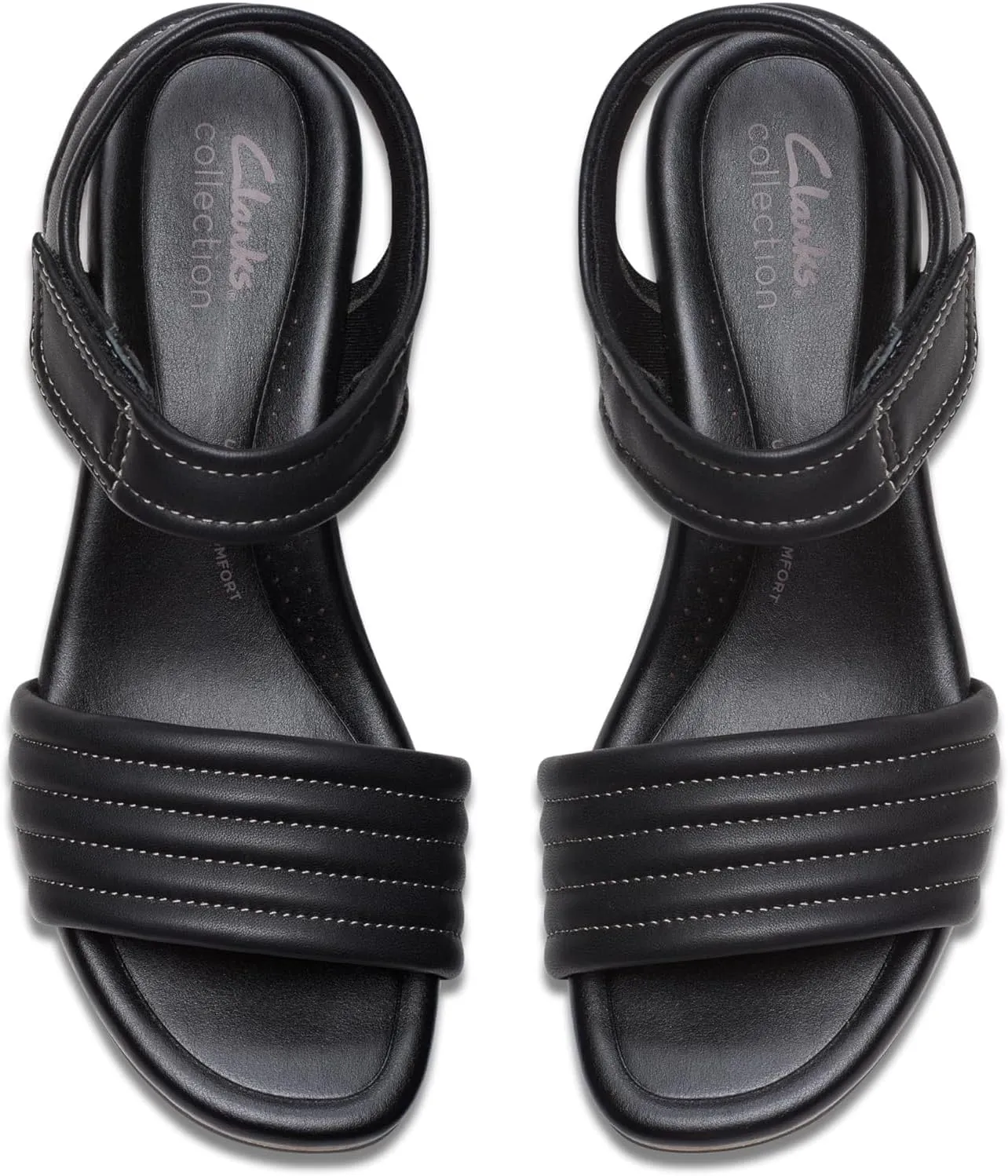 Clarks Womens Chelseah Gem Silhouette Wedge Ankle Strap