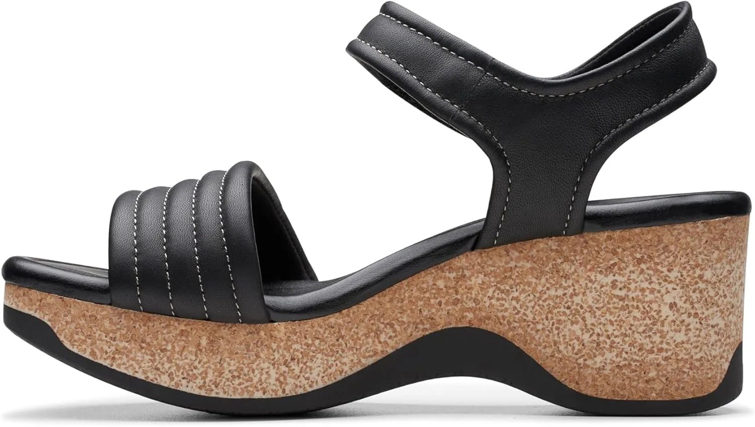 Clarks Womens Chelseah Gem Silhouette Wedge Ankle Strap