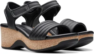 Clarks Womens Chelseah Gem Silhouette Wedge Ankle Strap