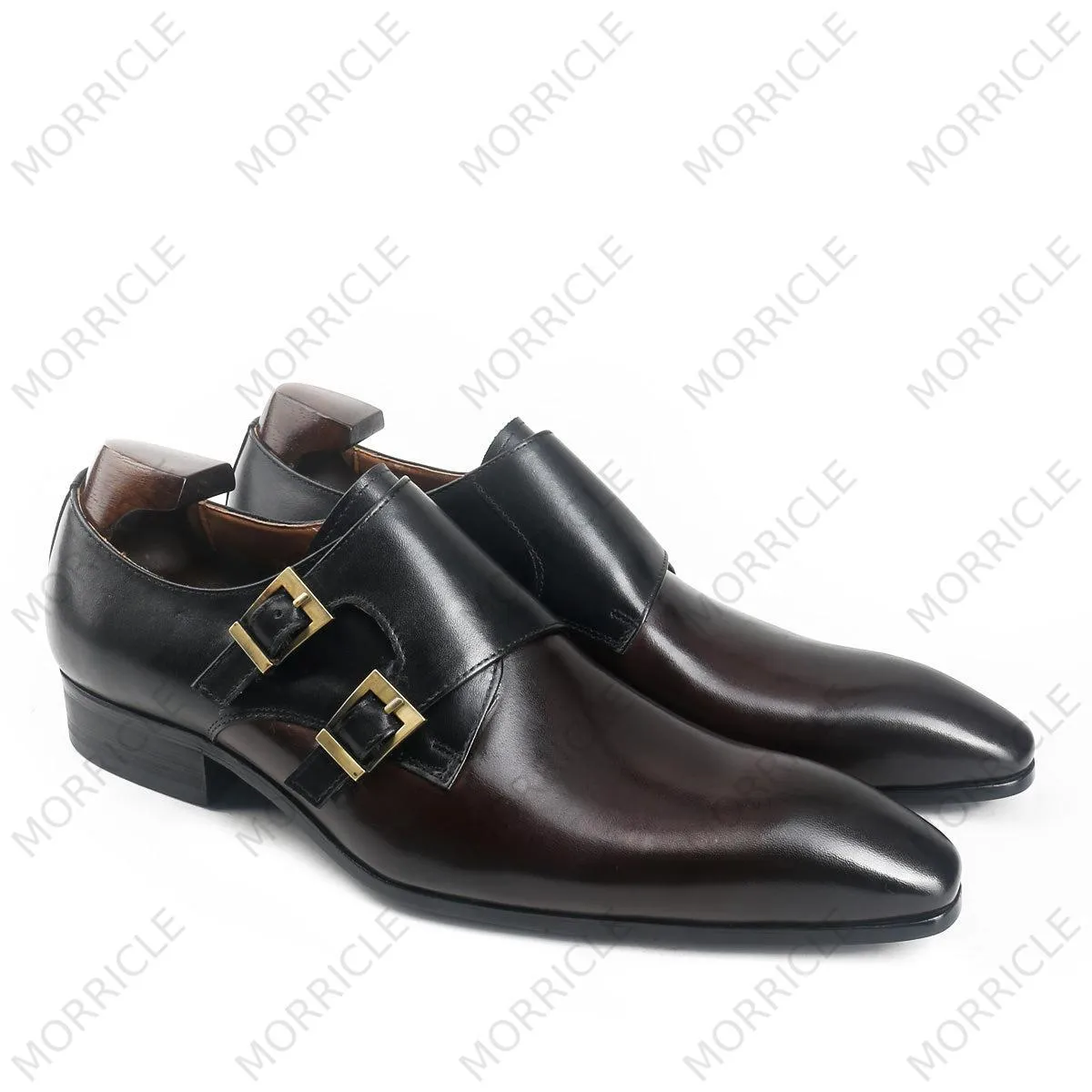 Classic Business Double Monk Strap