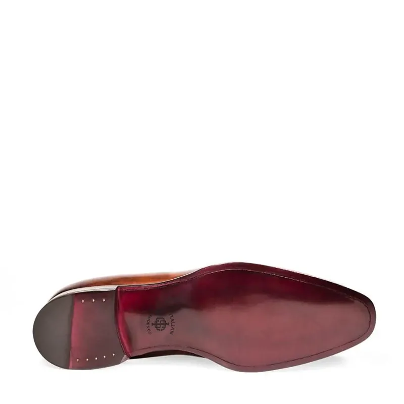 Classic Plain Solid Shiny Leather Oxford Shoes