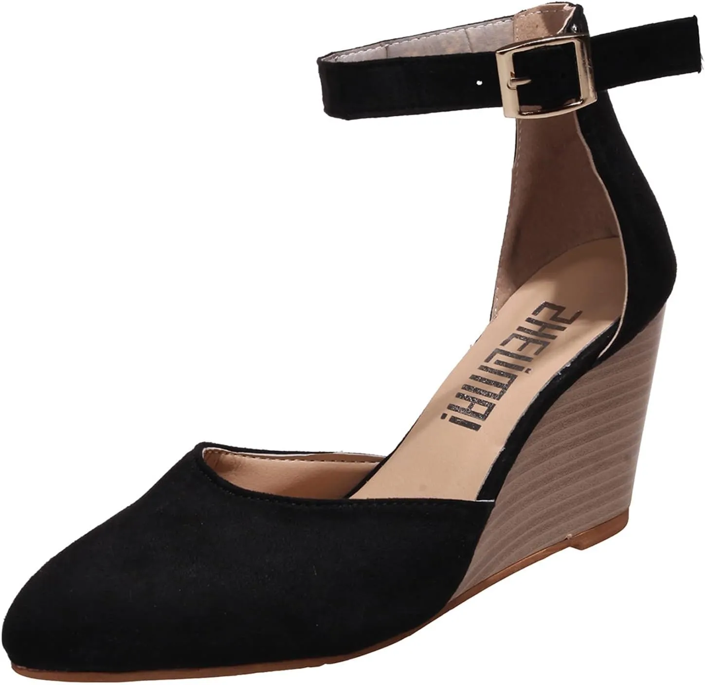 Closed Toe Platform Wedge Sandals 2025 Espadrilles Wedges for Women Heel Ladies Comfortable Cork Summer Dress Shoes for Beach Wedding with Adjustable Buckle Ankle Strap