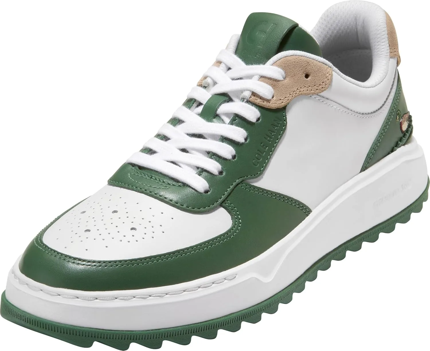 Cole Haan Men's Grandpro Crossover Golf Sneaker, Myrtle/Optic White, 7.5 Wide