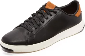 Cole Haan Men's Grandpro Tennis Fashion Sneaker, Black/British Tan, 10.5 M US