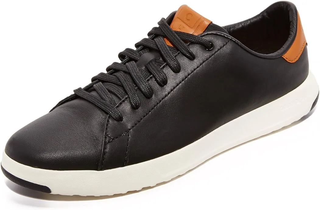 Cole Haan Men's Grandpro Tennis Fashion Sneaker, Black/British Tan, 10.5 M US