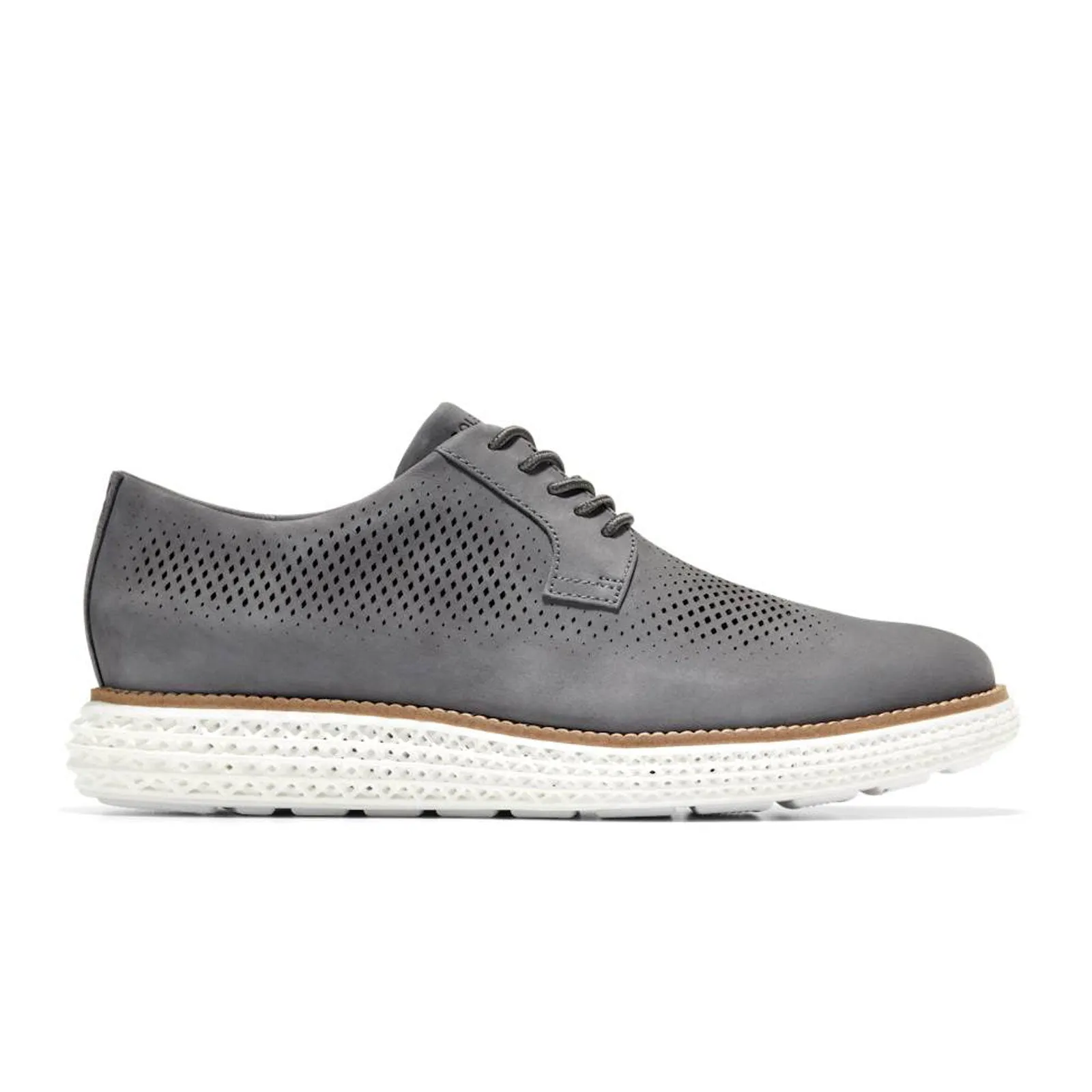 Cole Haan OriginalGrand 2.0 Laser Oxford (Men) - Magnet Nubuck/Optic White