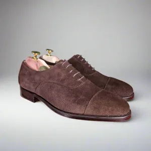 Connaught Dark Brown Suede (6E) Crockett & Jones