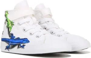 Converse Chuck Taylor All Star 1V Hi Lizard Sneaker - Baby/Toddler - White 6