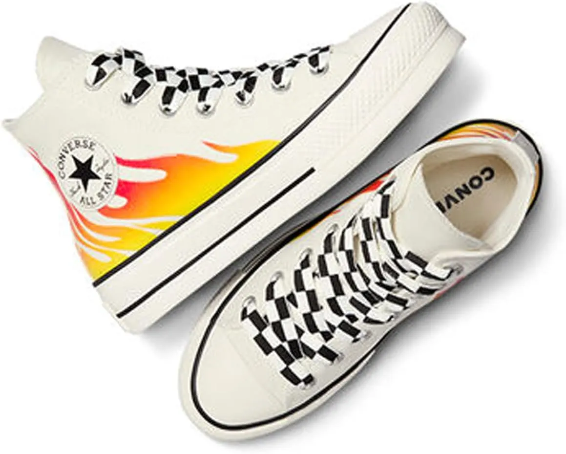 Converse Chuck Taylor All Star Flames Sneaker Bianco Da Donna A07892C