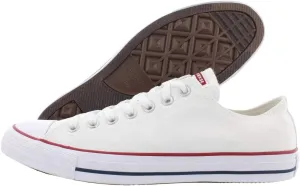 Converse Chuck Taylor All Star Ox Shoe Size 7 Women/5 Men, Color: White Canvas/White
