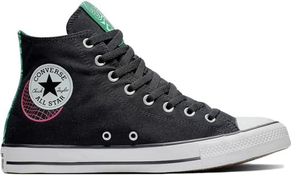 Converse Men's CTAS See Beyond Hi Top, Black/Green/Prime Pink, Size 8