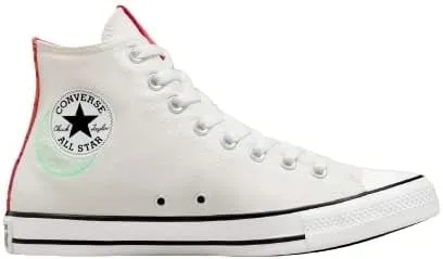 Converse Men's CTAS See Beyond Hi Top, White/Prime Pink/Prism Green, Size 7