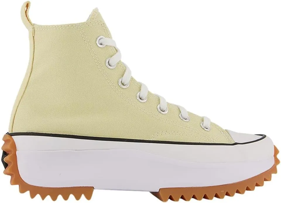 Converse Run Star HI Unisex Sneaker, Grey Lemon/White, Size 7M/8.5W