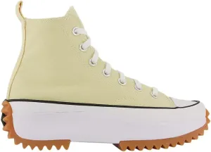 Converse Run Star HI Unisex Sneaker, Grey Lemon/White, Size 7M/8.5W
