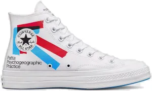 Converse Unisex Chuck 70 Hi White/Fiery Red/Diva Blue (us_Footwear_Size_System, Adult, Men, Numeric, Medium, Numeric_6_Point_5)