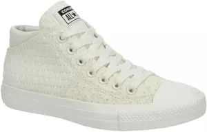Converse Unisex Chuck Taylor All Star Madison Mid Canvas Sneaker - Lace up Closure Style - Egret/Vintage White 8.5