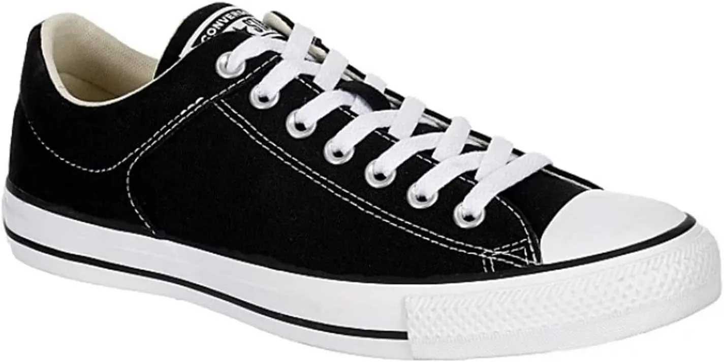 Converse Unisex Chuck Taylor High Street Canvas Sneaker - Lace up Closure Style - Black White 13