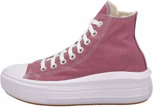 Converse Unisex Move High Canvas Sneaker - Lace up Closure Style - Dreamy Dahlia/White/Black 8