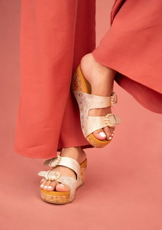Cork Wedge Sandal