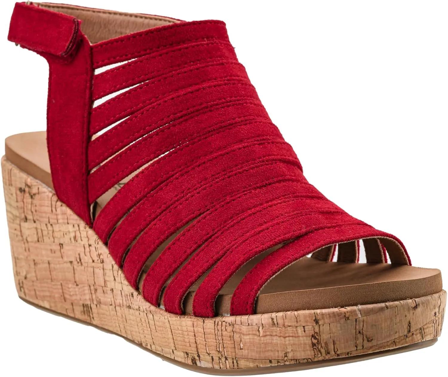 Corkys Footwear Women's Oopsie Daisey Wedge - Featuring a 2.5-Inch Heel, A Strappy and Breathable Upper, Signature Corkys Soft EVA Insoles for All-Day Wear