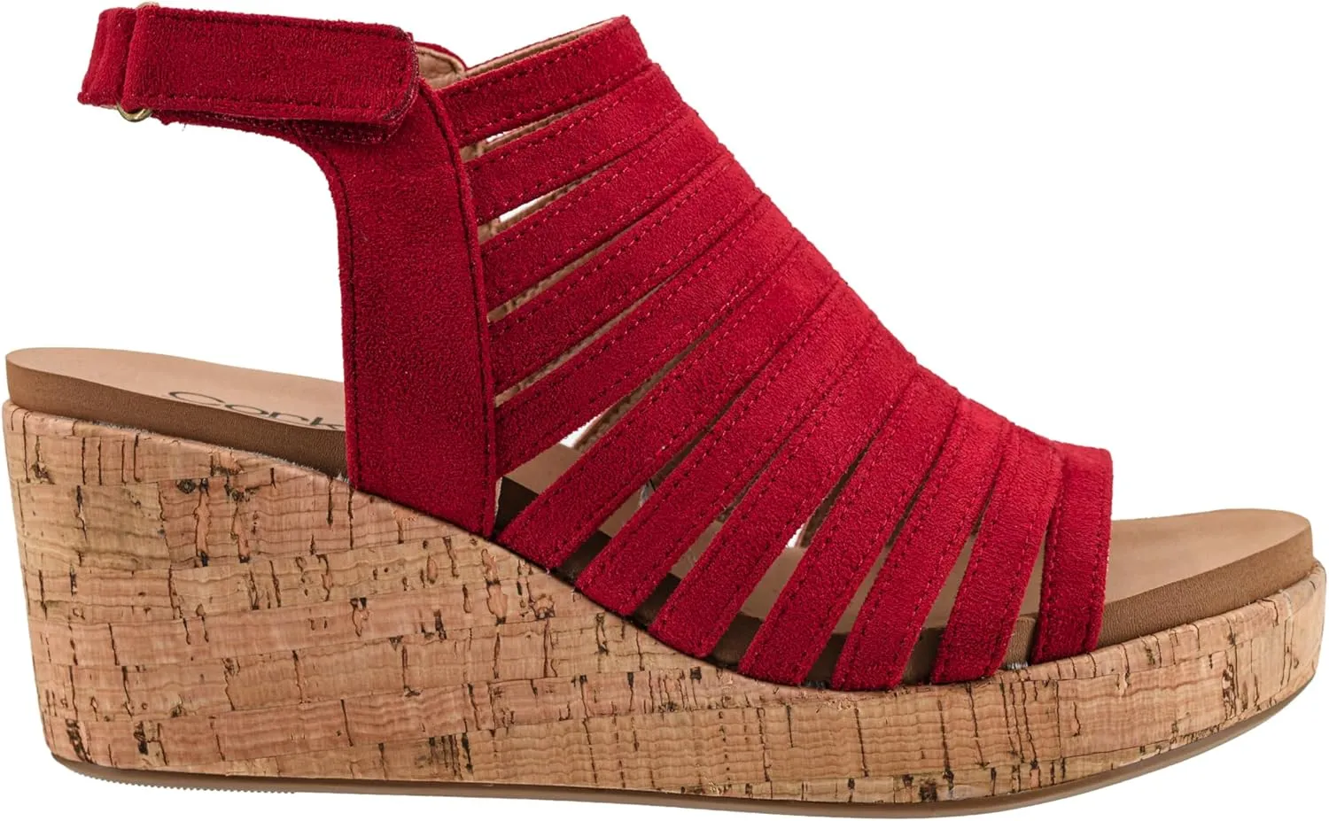 Corkys Footwear Women's Oopsie Daisey Wedge - Featuring a 2.5-Inch Heel, A Strappy and Breathable Upper, Signature Corkys Soft EVA Insoles for All-Day Wear