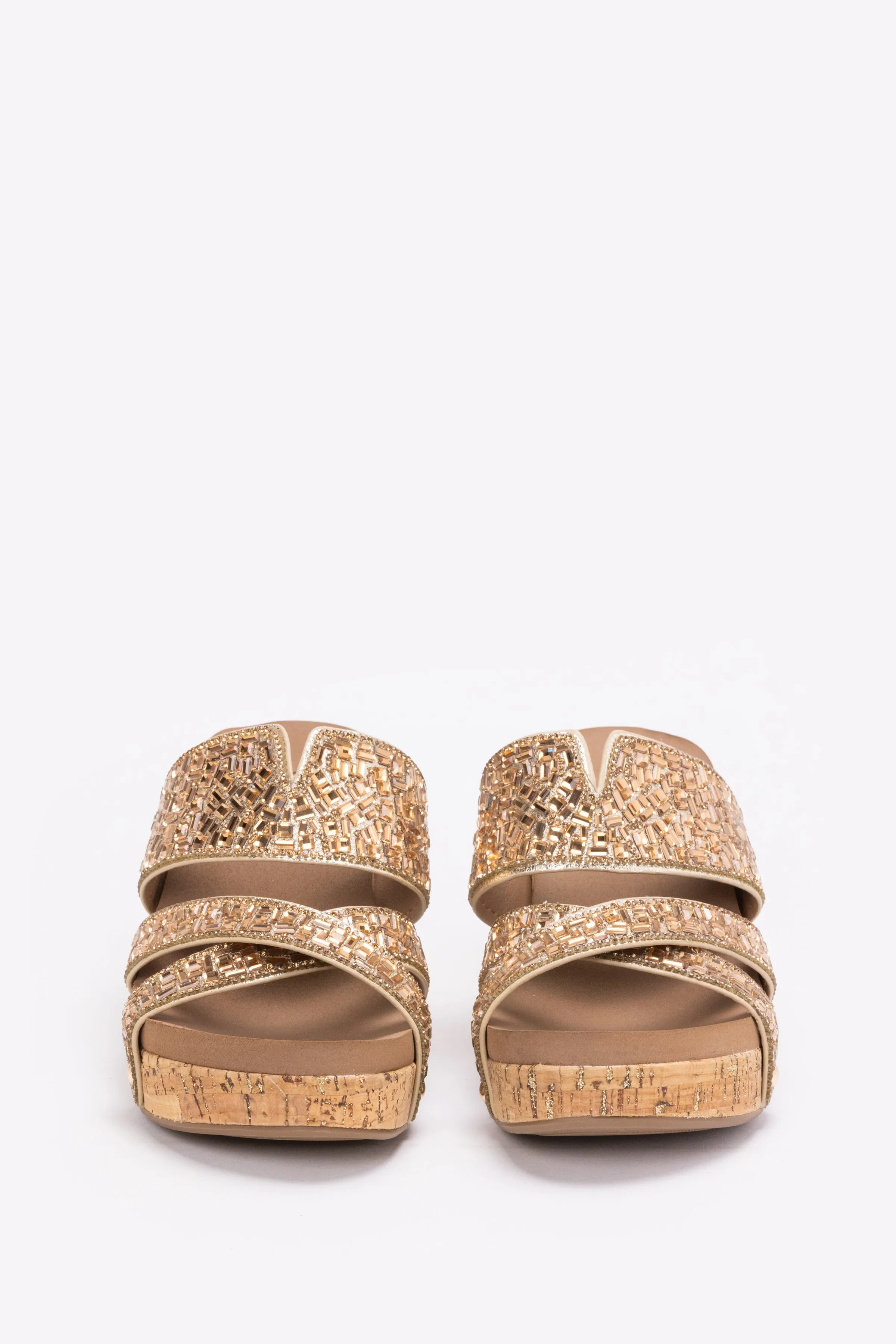 Corky's Sparkler Women's Glitter Cork Wedge