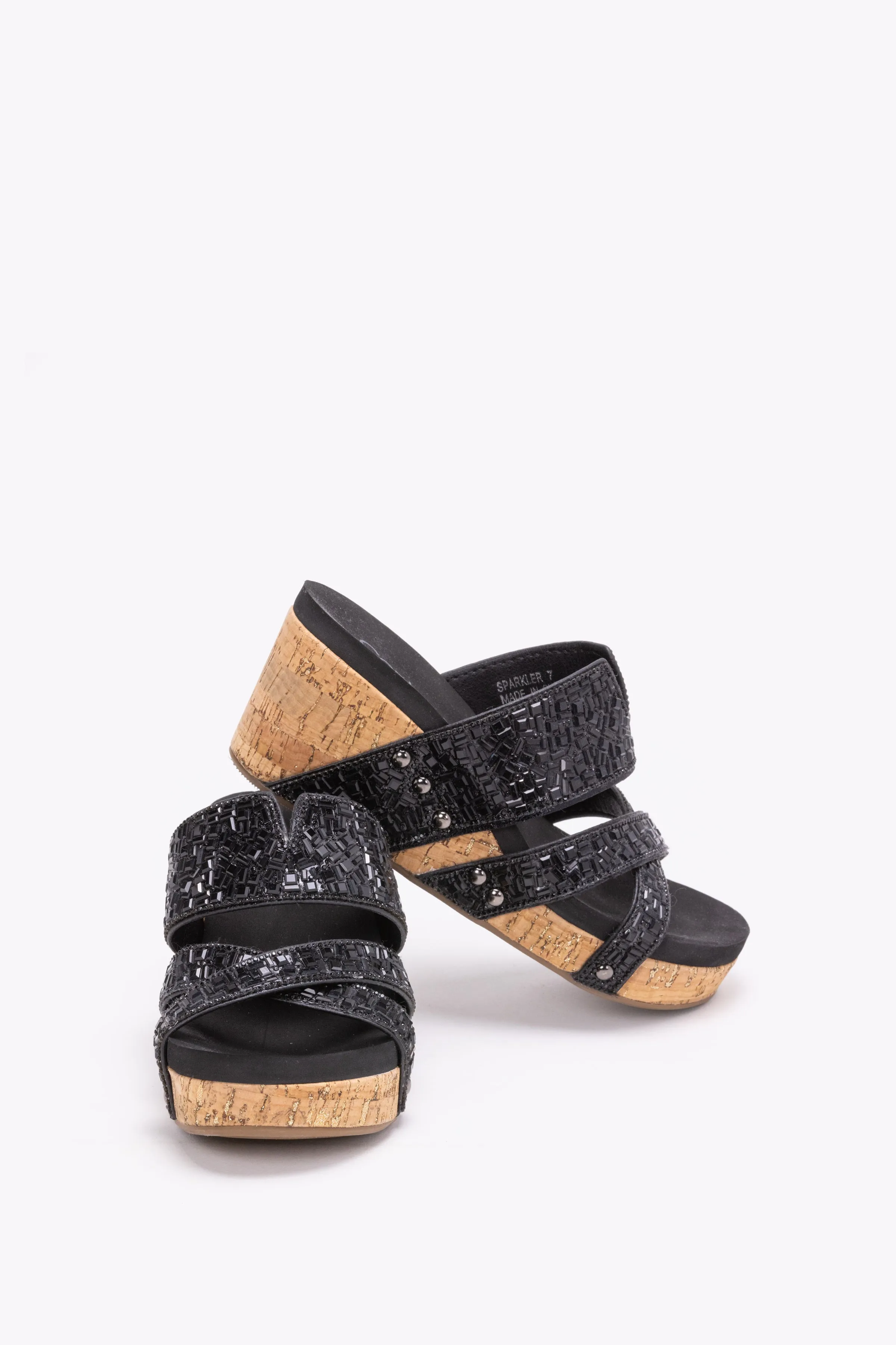 Corky's Sparkler Women's Glitter Cork Wedge