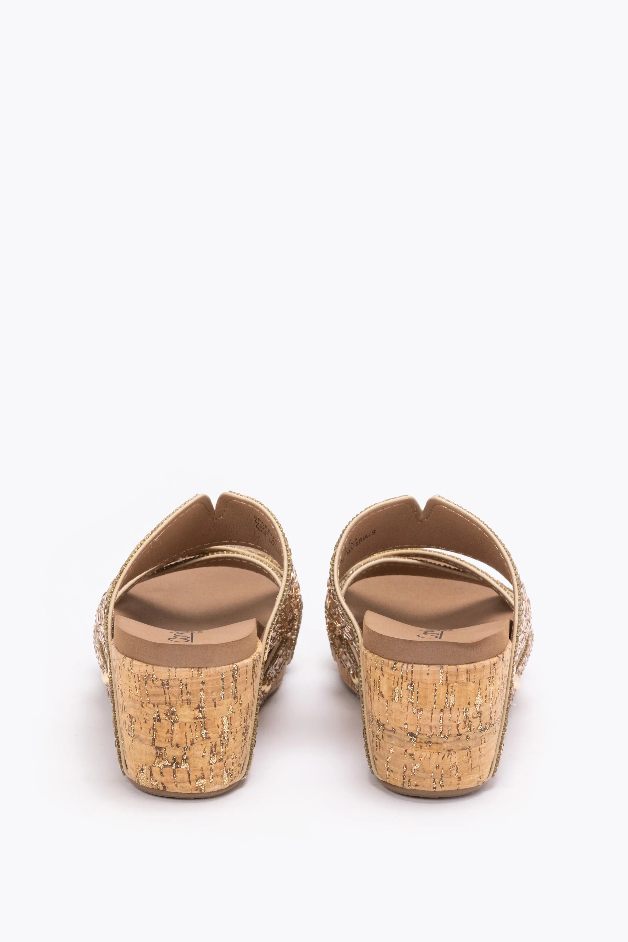 Corky's Sparkler Women's Glitter Cork Wedge