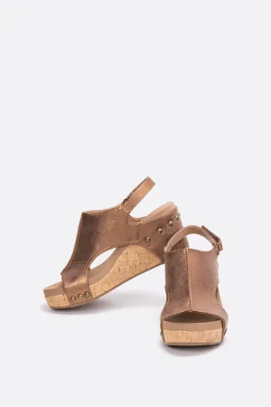 Corky's The Carley Faux Leather Wedge Sandal