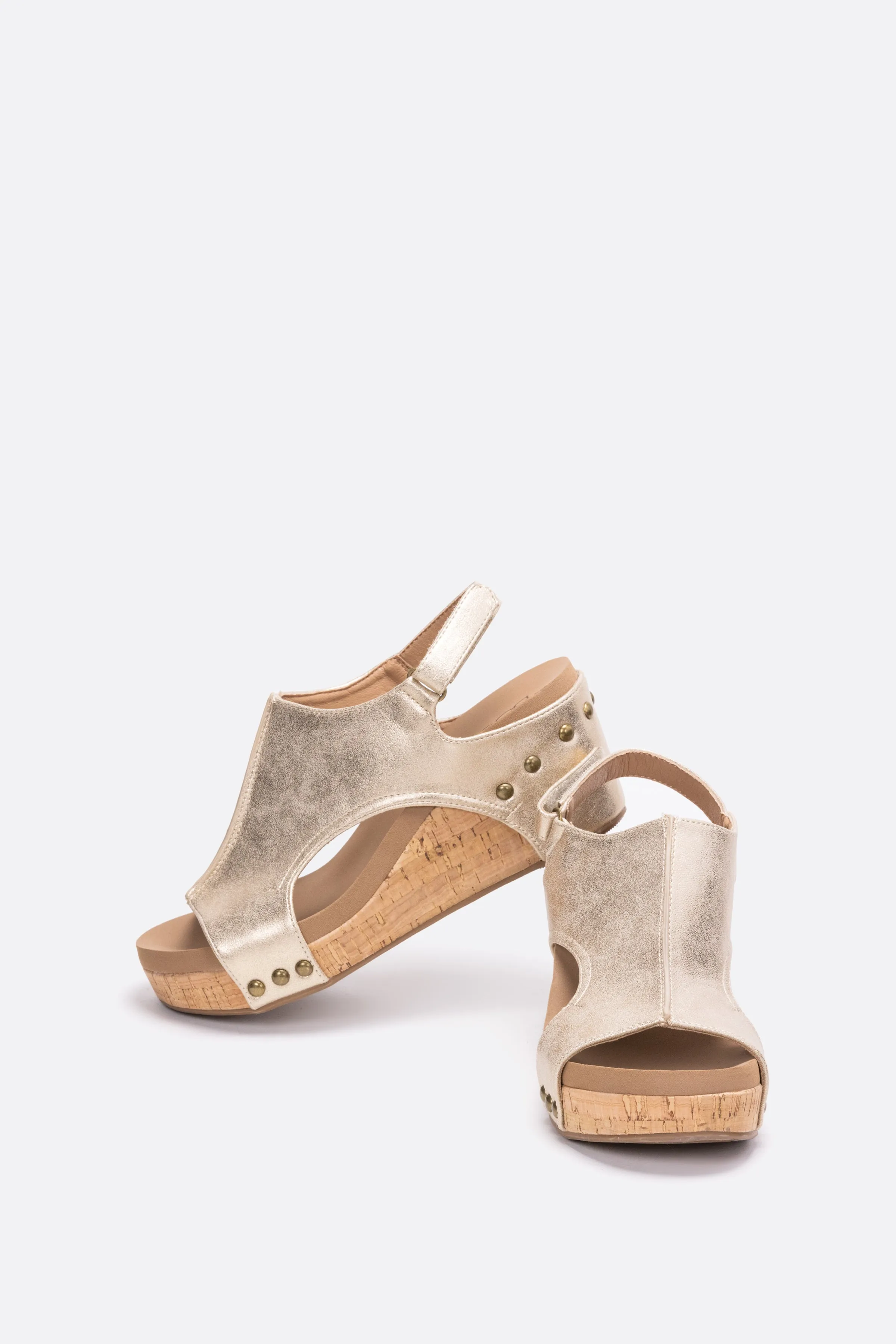 Corky's The Carley Faux Leather Wedge Sandal