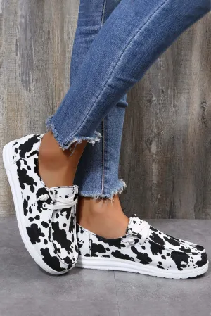 Cow Print Gypsy Jazz Slop On Shoe