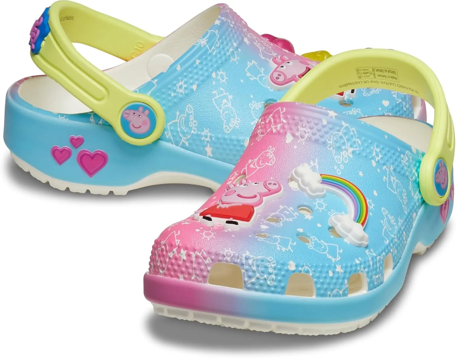 Crocs Unisex-Child Classic Peppa Pig Clogs (Toddler)