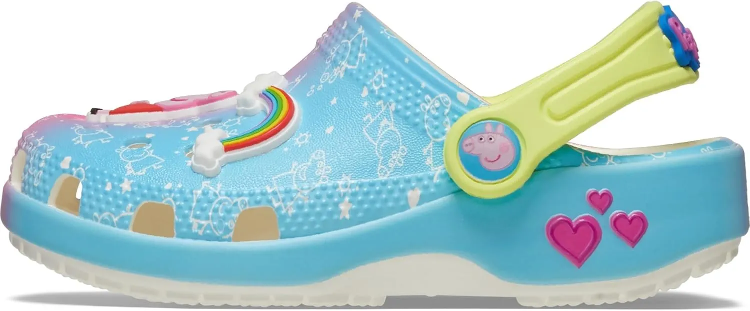 Crocs Unisex-Child Classic Peppa Pig Clogs (Toddler)
